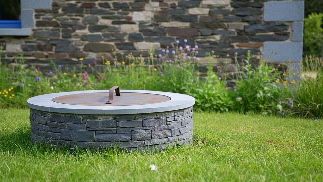 Puits dans un jardin dans les Ardennes